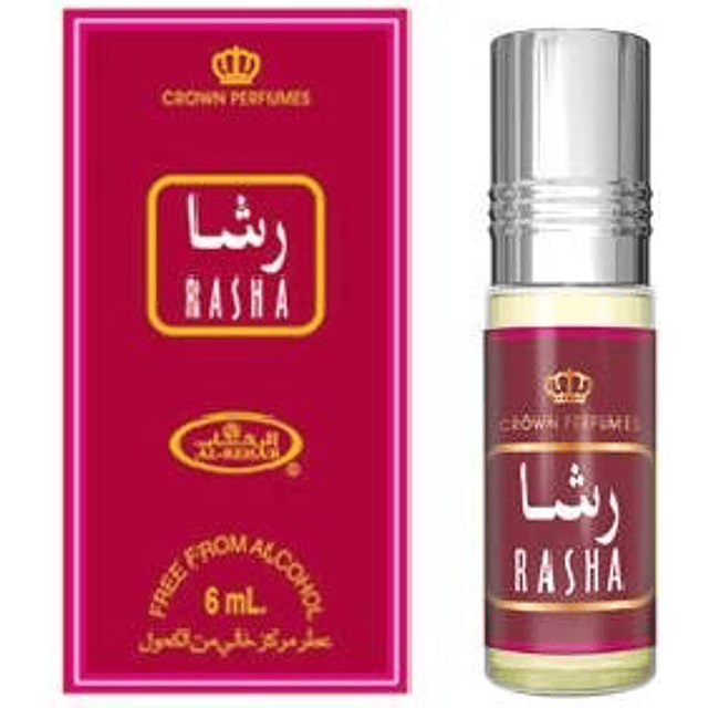 Al-Rehab Rasha Perfume Concentrado Rollerball para Mujer, 0.