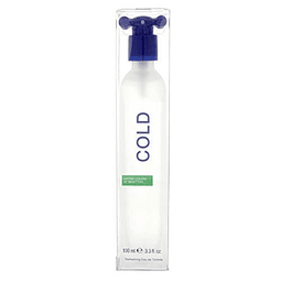 Benetton Cold para hombres Eau de Toilette Spray, 3.3 onzas