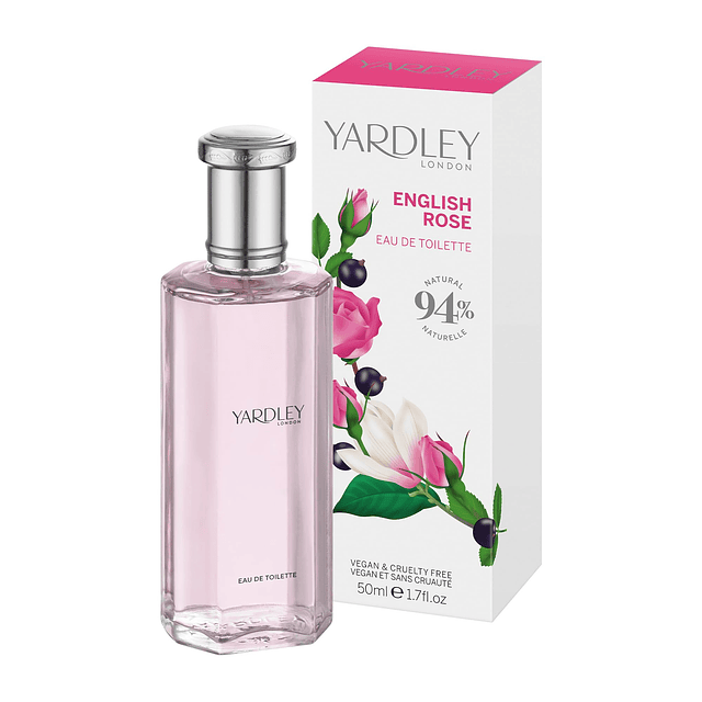 Yardley of London Eau De Toilette Spray para mujer, rosa ing