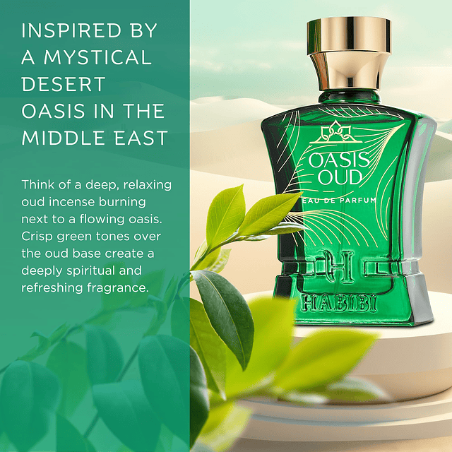 H HABIBI Oasis Oud Perfume árabe para hombres y mujeres - Ea