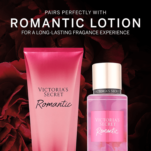 Victoria's Secret Romantic Body Mist para mujer, perfume con