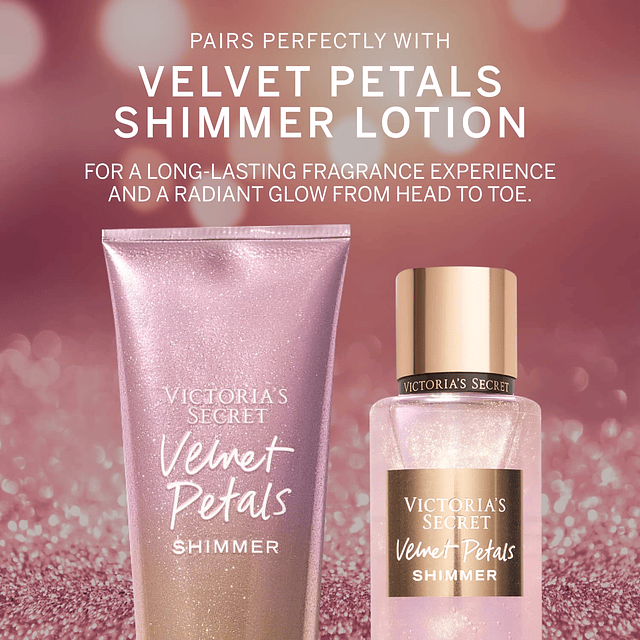 Victoria's Secret Velvet Petals Shimmer Body Mist para mujer