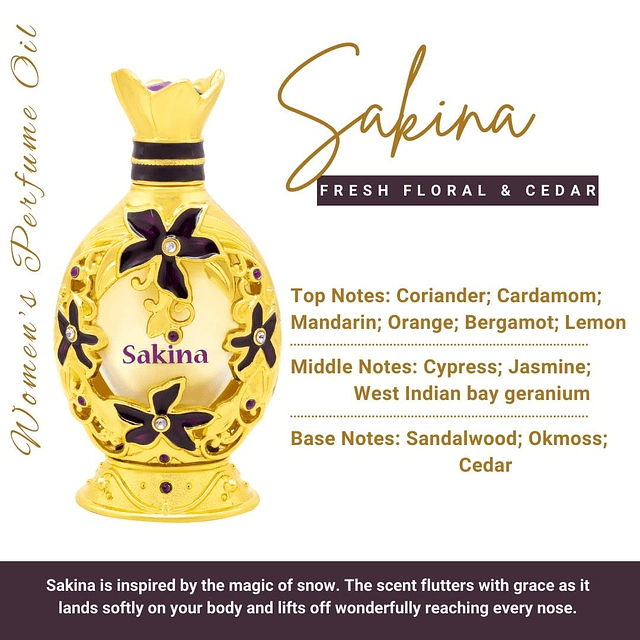 Aceite de perfume concentrado Naseem Sakina – Perfume árabe