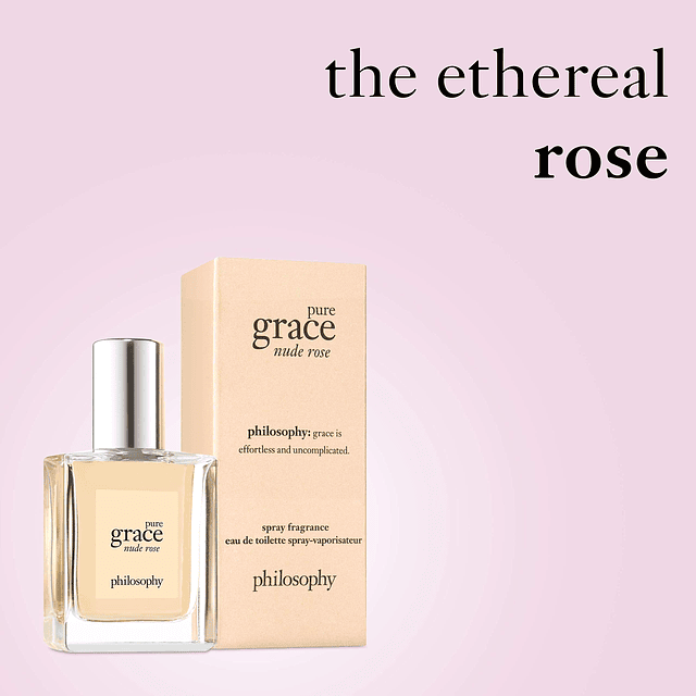 Filosofía pura gracia rosa desnuda eau de toilette, 0.5 oz