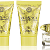 Versace mini set de regalo de 3 piezas con diamantes amarill