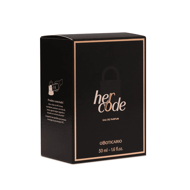 O Boticário Her Code Eau de Parfum, perfume de fragancia flo