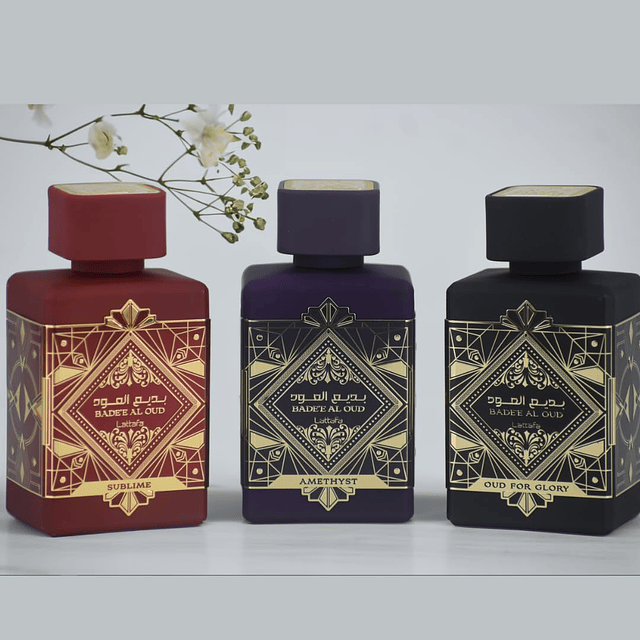 Lattafa Perfumes Bade'e Al Oud para unisex 3 piezas Eau de P