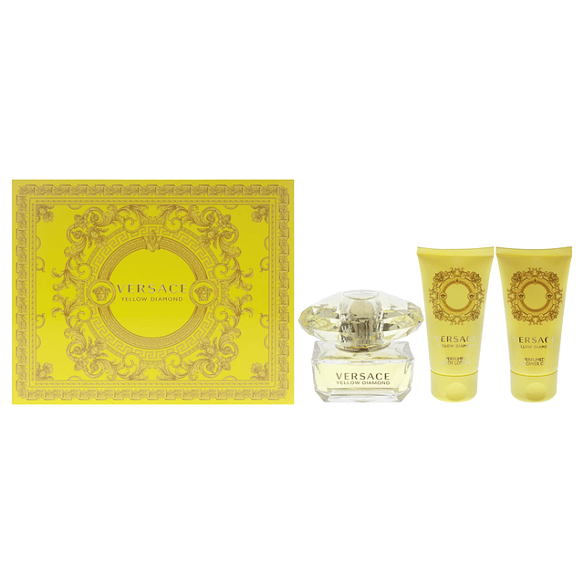 Versace Set de regalo de 3 piezas Yellow Diamond para mujer,