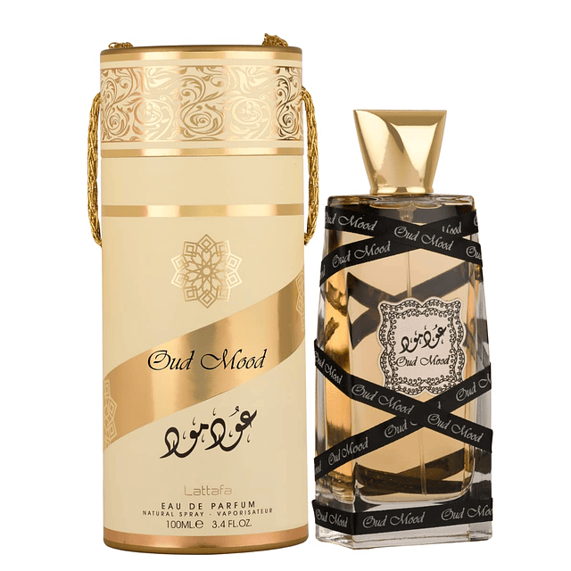 Lattafa Perfumes Oud Mood para unisex Eau de Parfum Spray, 3