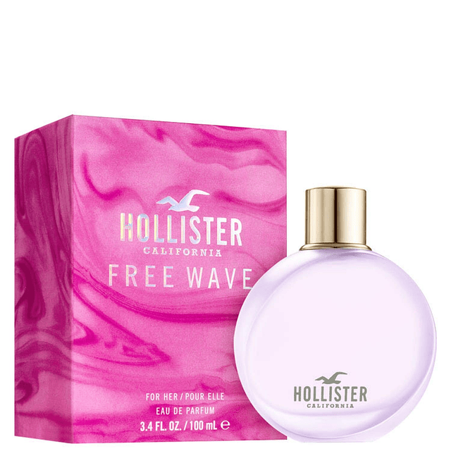 Hollister Free Wave Women EDP Spray, floral, 3.4 onzas líqui