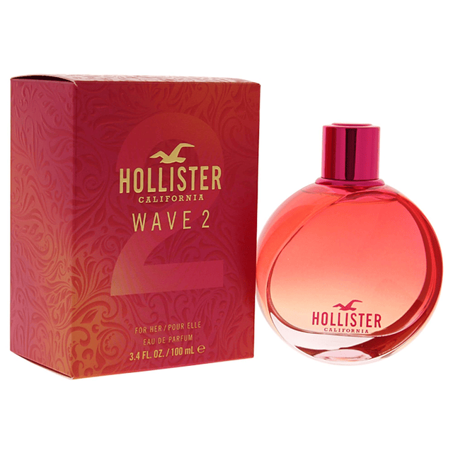 Hollister Wave 2, Eau de Parfum Spray, mujeres, 3.4 onzas