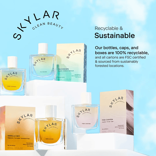 Skylar Vanilla Sky Eau de Parfum - Perfume hipoalergénico y