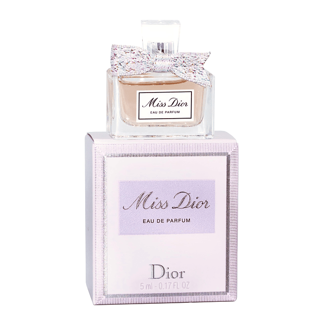 Miss Dior Eau de Parfum Mini Splash para mujer, 0.17 onzas