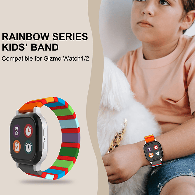 Compatible con correas de reloj Gizmo para niños, correa de