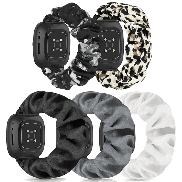 Bandas de reloj Scrunchie para mujer compatibles con Fitbit