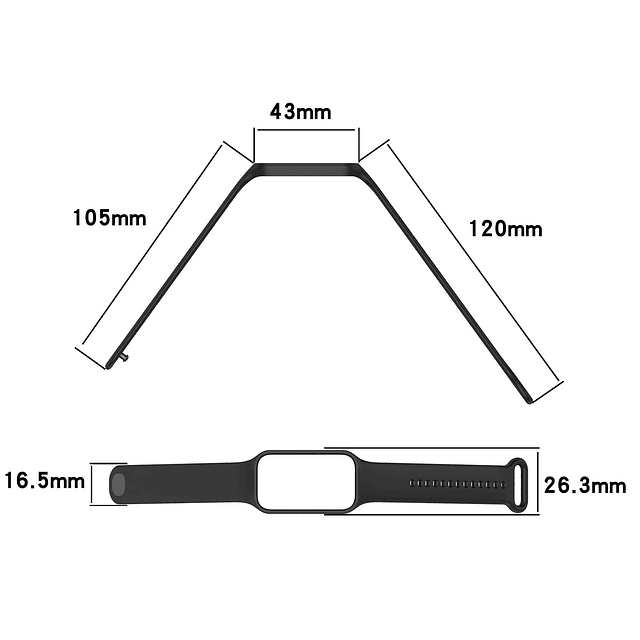 compatible con correas de reloj Xiaomi Redmi Band 2, pulsera