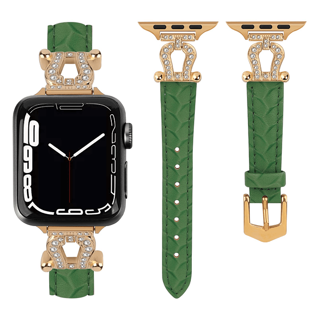 Bandas de Cuero Compatibles con Apple Watch Band Mujer 38 mm