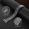 Black Bling compatible con Apple Watch Band 38 mm, 40 mm, 41