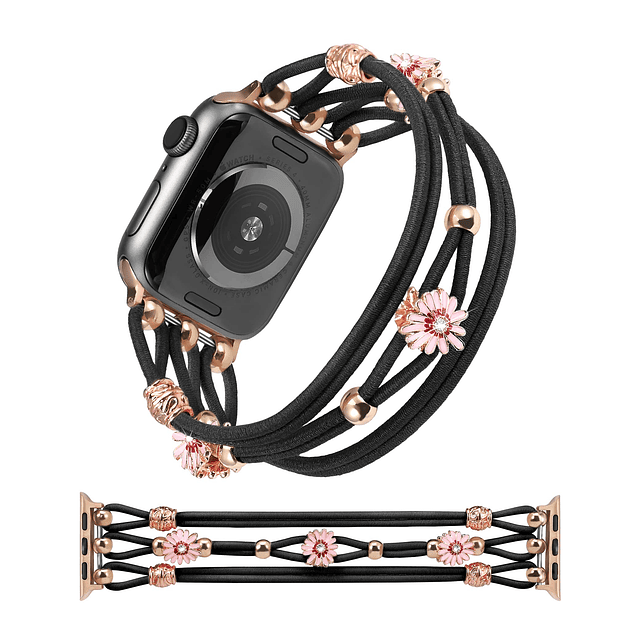 Pulsera floral compatible con Apple Watch Band 41 mm 40 mm 3