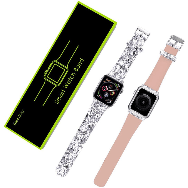 Bling Band compatible con Apple Watch Band 45 mm 44 mm 42 mm