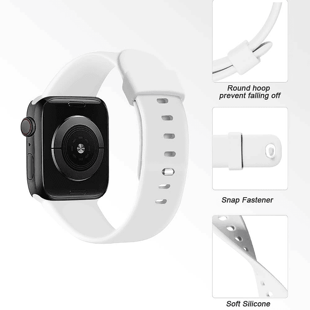 Correa deportiva compatible con Apple Watch Band 45 mm, 44 m