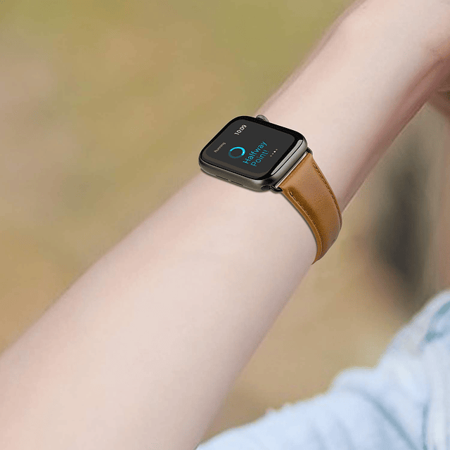 Correa de Cuero Compatible con Correas de Apple Watch de 42