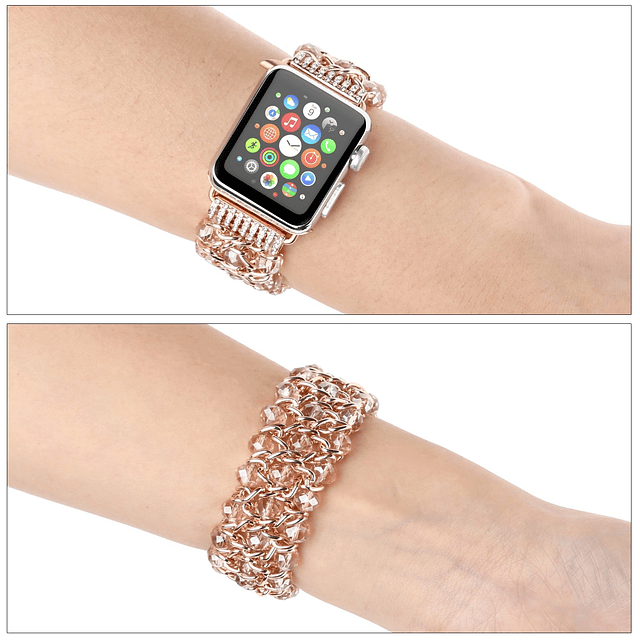 Compatible con pulsera Apple Watch de 42 mm y 44 mm Series S