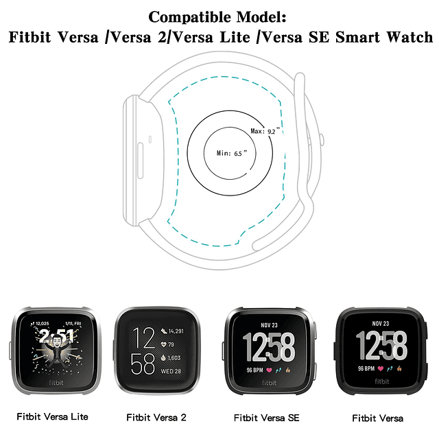 Rainbow Bands compatibles con Fitbit Versa/Versa 2/Fitbit Ve