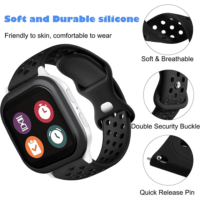 Correa deportiva de silicona compatible con Gizmo Watch 3 2