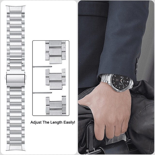 Bandas de metal sin espacios compatibles con Samsung Galaxy