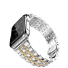 Compatible con Apple Watch Band, pulsera de repuesto de meta