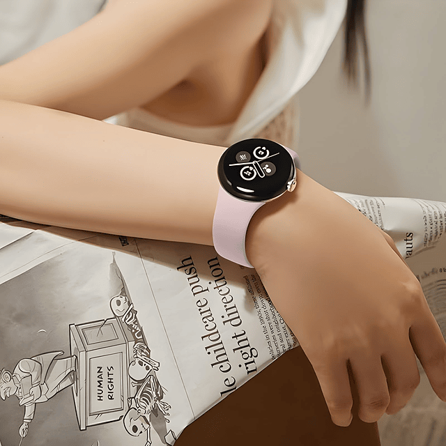 Correa compatible con Google Pixel Watch Band, silicona suav