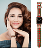 Bandas de reloj con dijes decorativos y anillos para Apple W