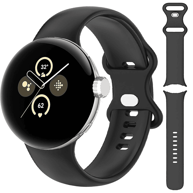 Compatible con Google Pixel Watch Band, pulsera de silicona