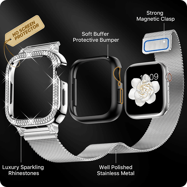 Bandas magnéticas 3 en 1 compatibles con Apple Watch Band 41