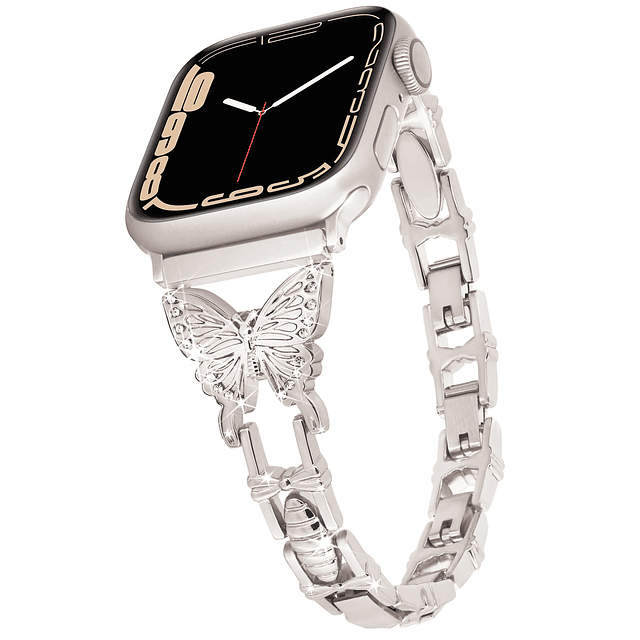 Correa de mariposa compatible con 【Starlight】 Apple Watch Ba