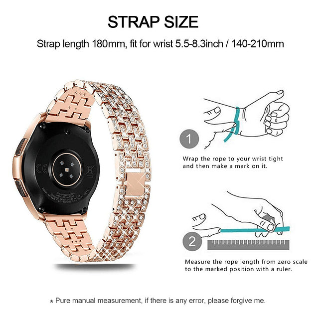 Bandas compatibles con Samsung Galaxy Watch 3 (45 mm), 22 mm