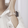 Correa de cuero compatible con Apple Watch Band de mujer de