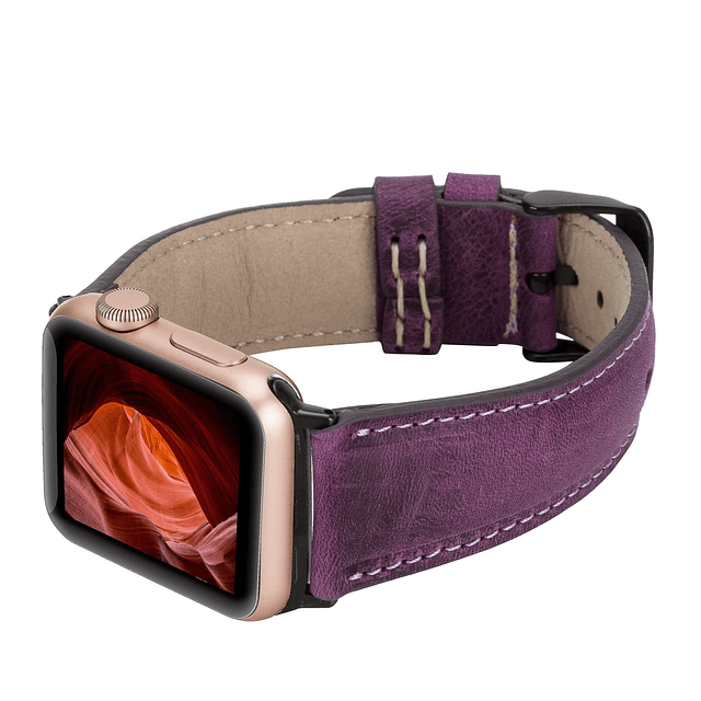 Bandas de cuero Toscana compatibles con Apple Watch 49 mm, 4