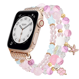 Pulsera con cuentas compatible con correas de Apple Watch de