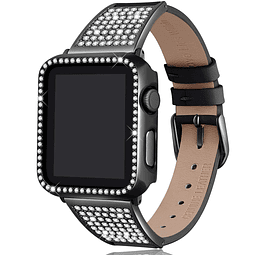 Bling Band con estuche compatible con Apple Watch Band 41 mm