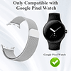 Correas de malla compatibles con Google Pixel Watch 3 Band 4