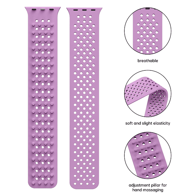 Correa de silicona suave compatible con correas de Apple Wat