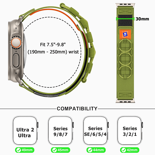 Bandas compatibles con Apple Watch Ultra 2 Band/Apple Watch