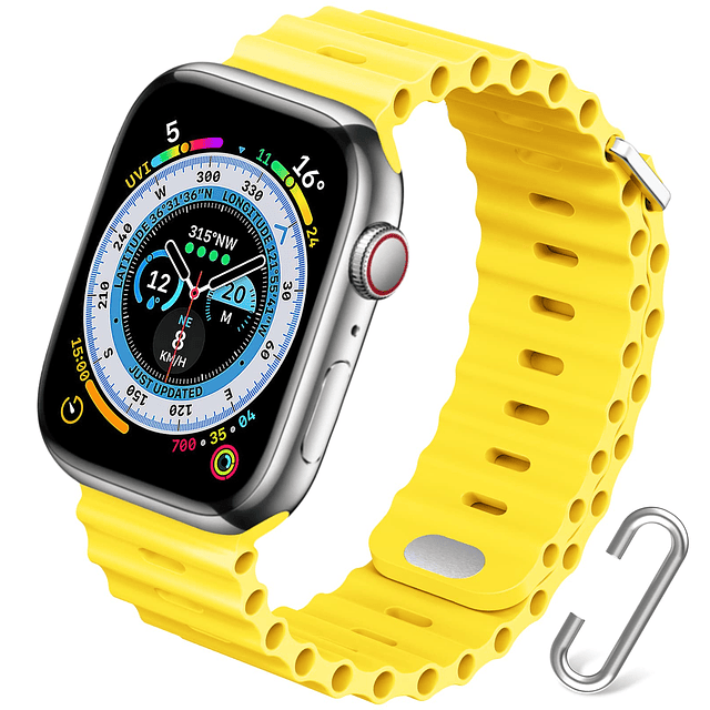 Ocean Band compatible con Apple Watch Band 49 mm, 45 mm, 44