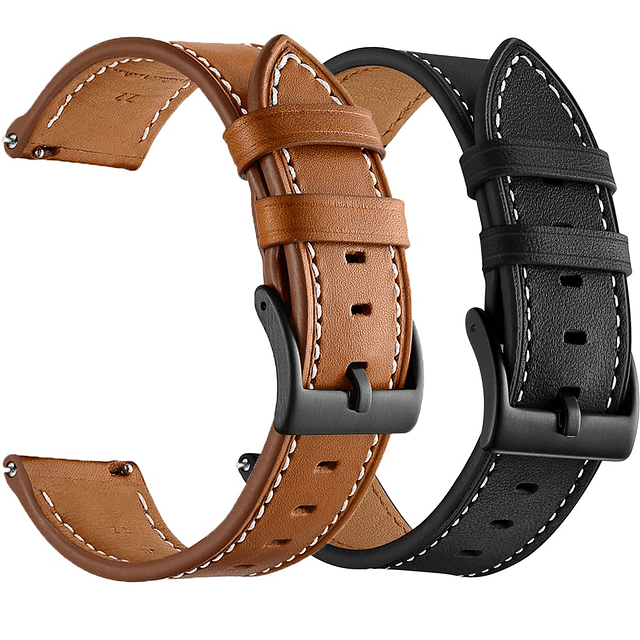 Correas de Cuero para Galaxy Watch 7/6/4 Classic 47 mm 46 mm