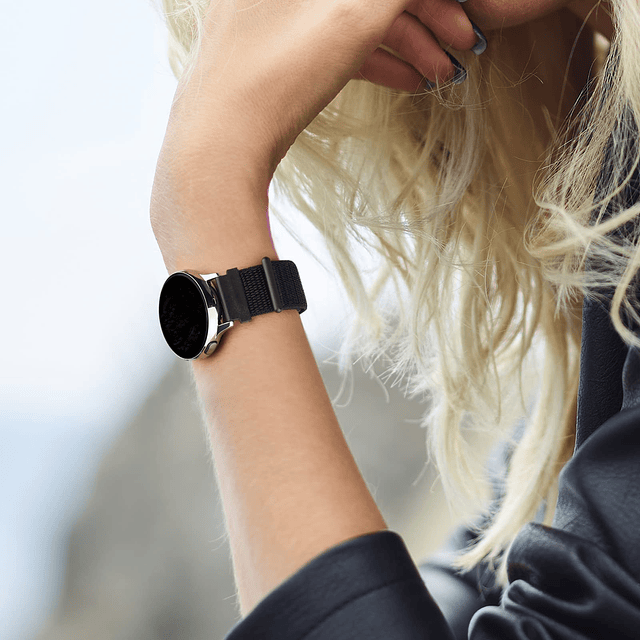 Paquete de 2 bandas de nailon para Amazfit GTS, GTS2, GTS 2e