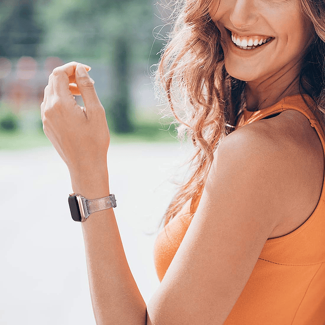 Compatible con Apple Watch Band Mujer, Correa Deportiva Tran