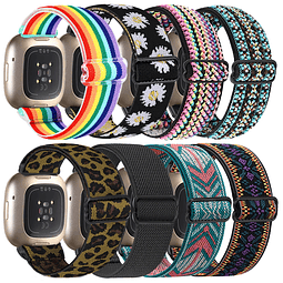 Paquete de 8 bandas elásticas compatibles con Fitbit Versa 3