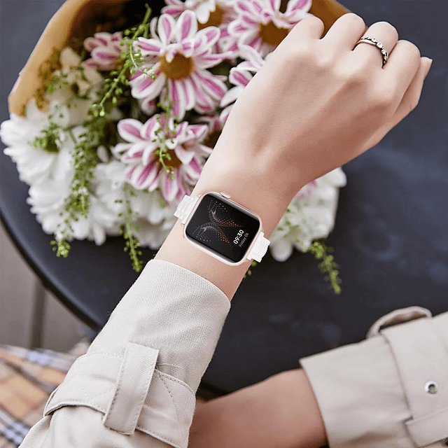 Bandas de Resina Compatibles con Apple Watch 42 mm 44 mm 45